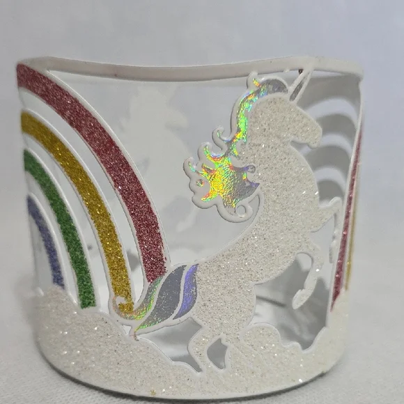 Bath & Body Works Glitter Rainbow Unicorn Candle Holder - Picture 2 of 10
